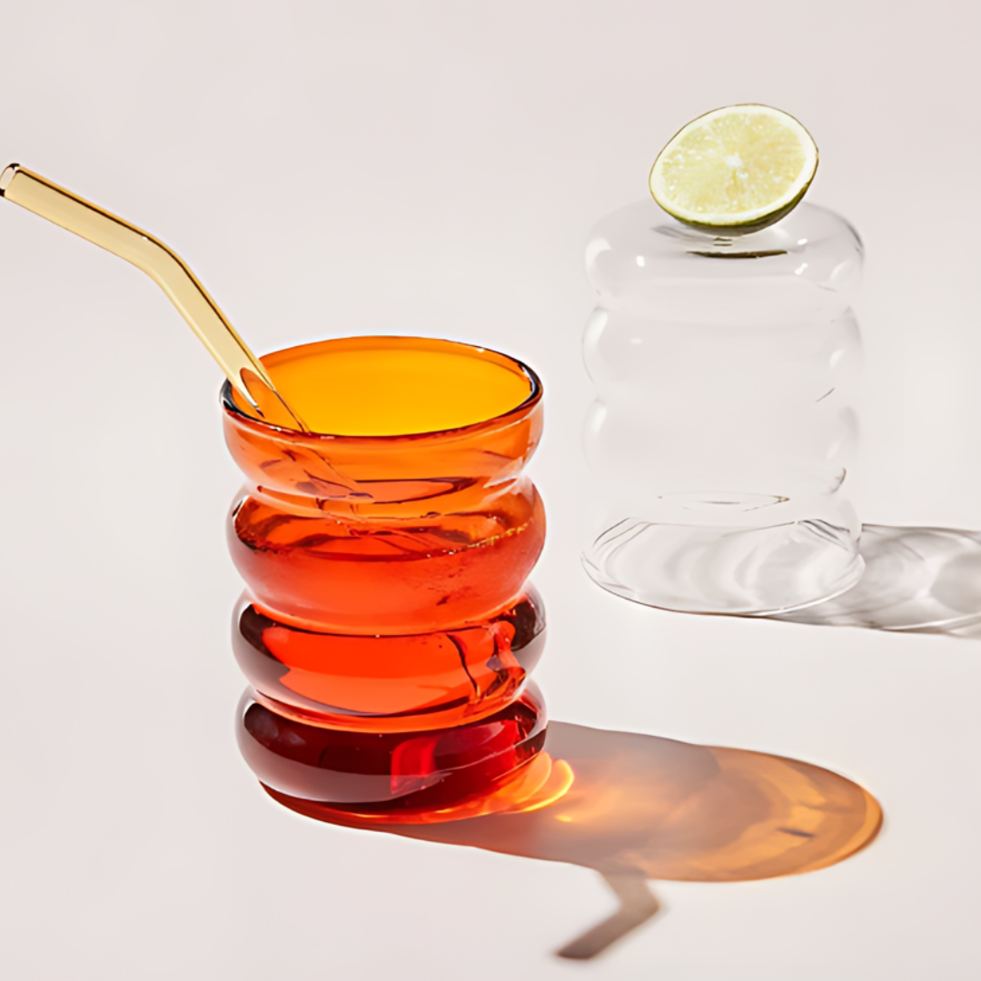 Hestia mundgeblasene Wasserglässer