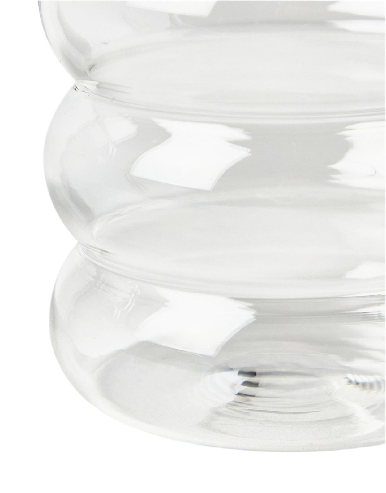 Wave Wasserglässer , 4 er Set mit Strohhalm und Reinigungsbürste