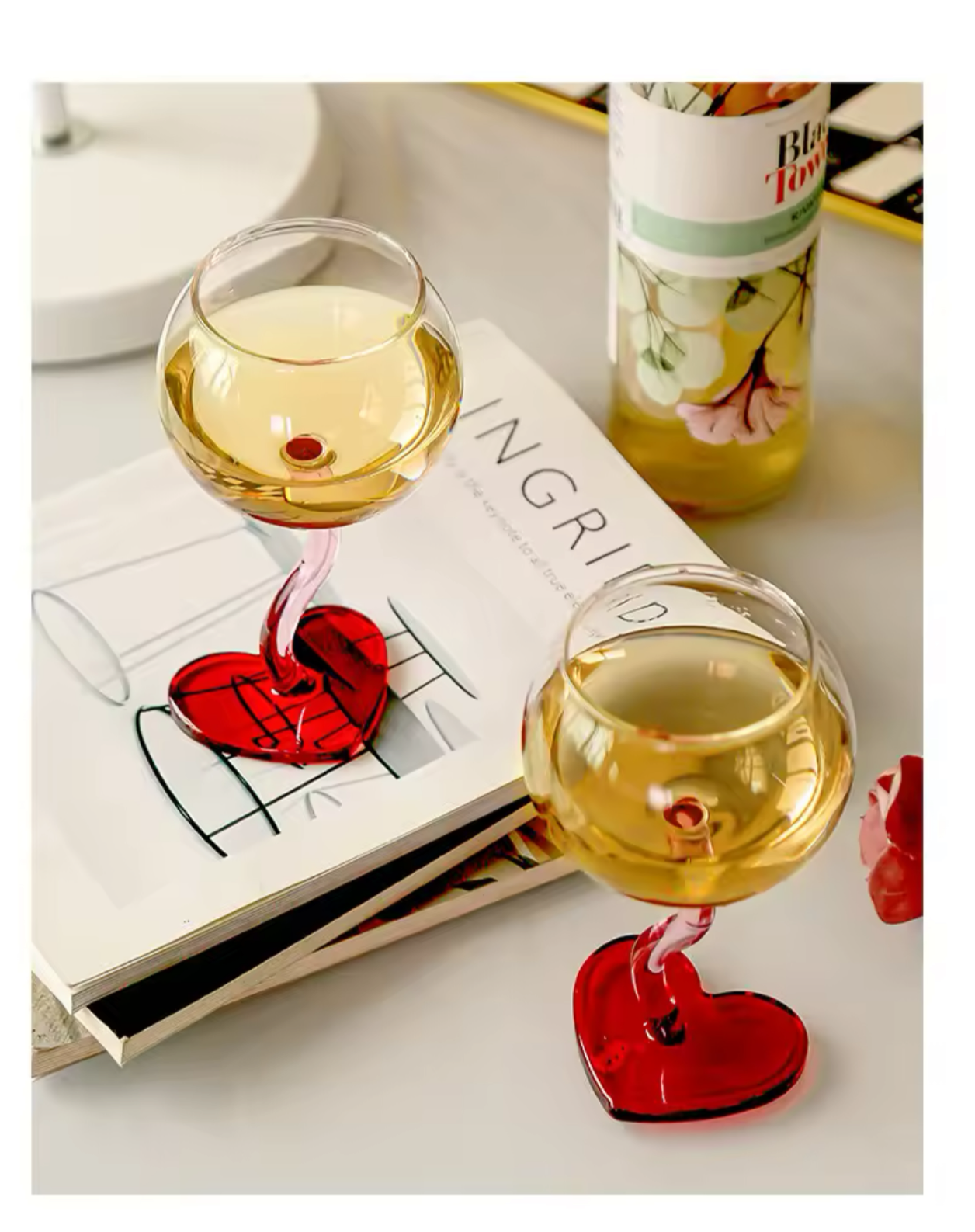 Valentine’s Dream 2er Set Herz-Weingläser