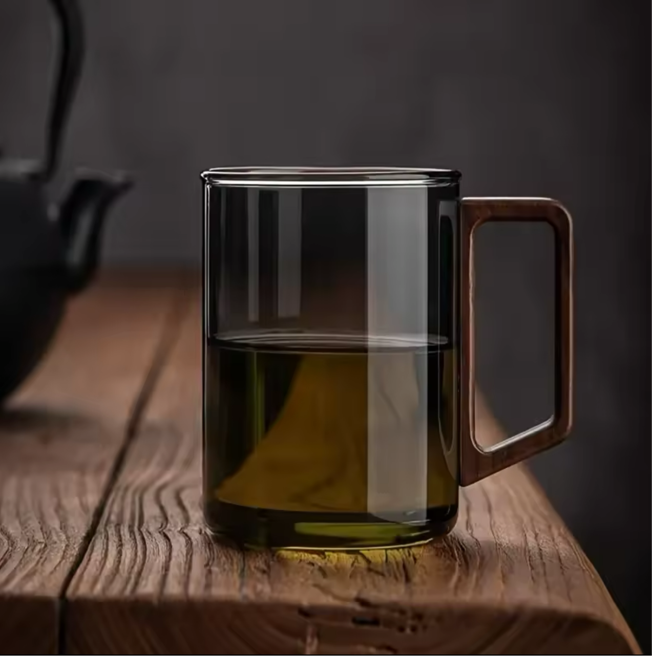 NordicGlass Holzgriff-Tassen 2er Set