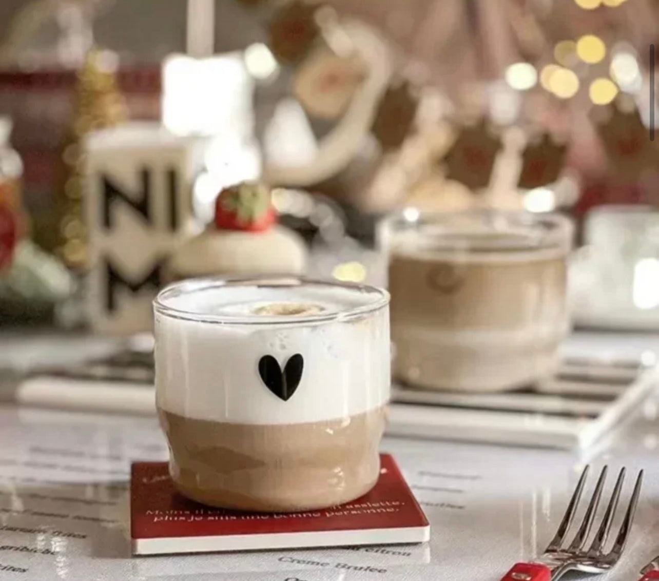 Glasbecher-Set “Happy Heart” – Smiley und Herzdesign