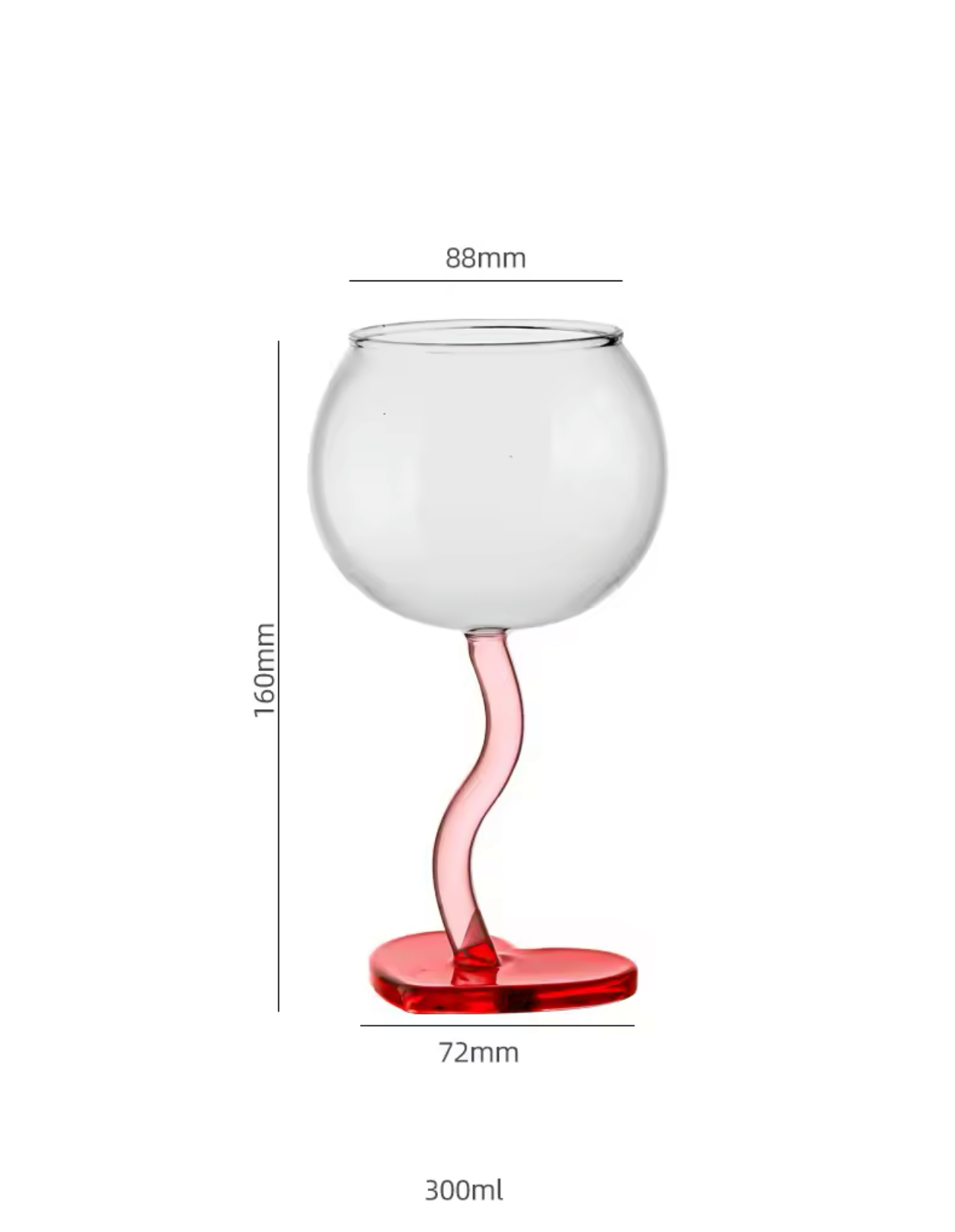 Valentine’s Dream 2er Set Herz-Weingläser