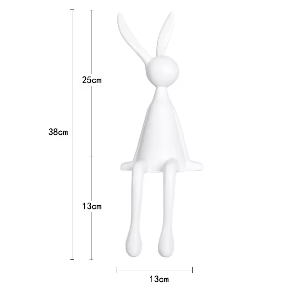 Einar – Moderne Hasen-Deko mit hängenden Beinen