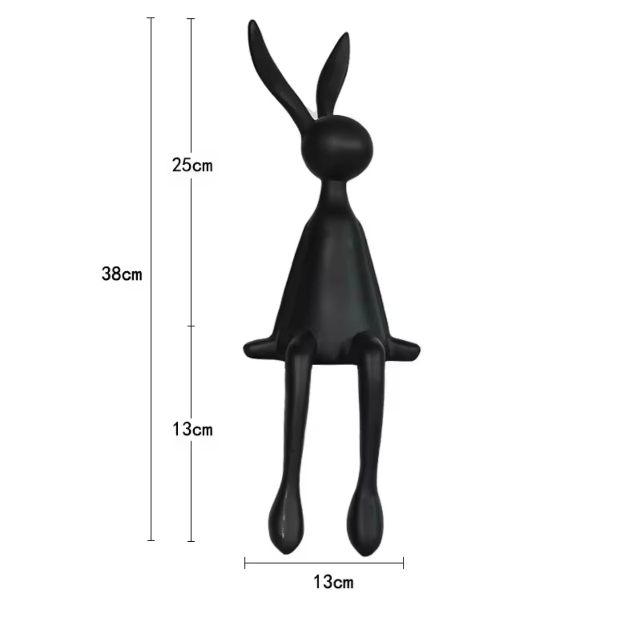 Einar – Moderne Hasen-Deko mit hängenden Beinen