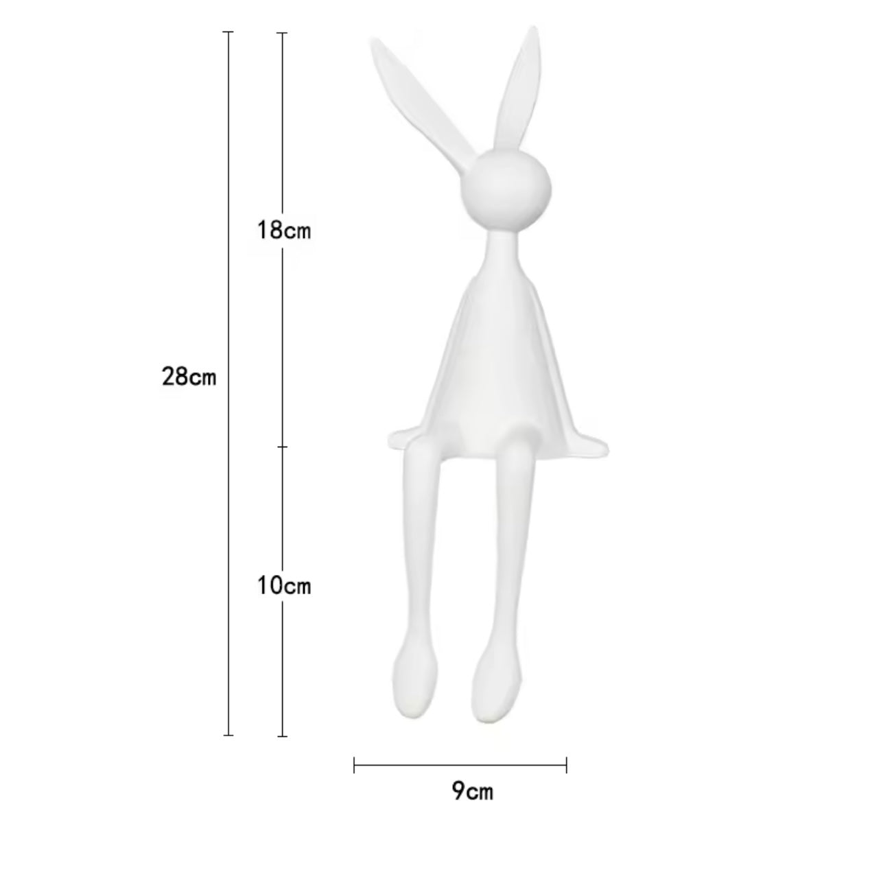 Einar – Moderne Hasen-Deko mit hängenden Beinen